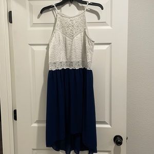Navy blue & white sun dress